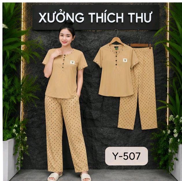Thích Thư Đồ Bộ Thun Y505 Y506 y507 Y508 Y509 Form Đẹp Mềm Mịn Co Giãn Tốt Áo Quần Dài Thời Trang Cho Nữ_thumbnail_2