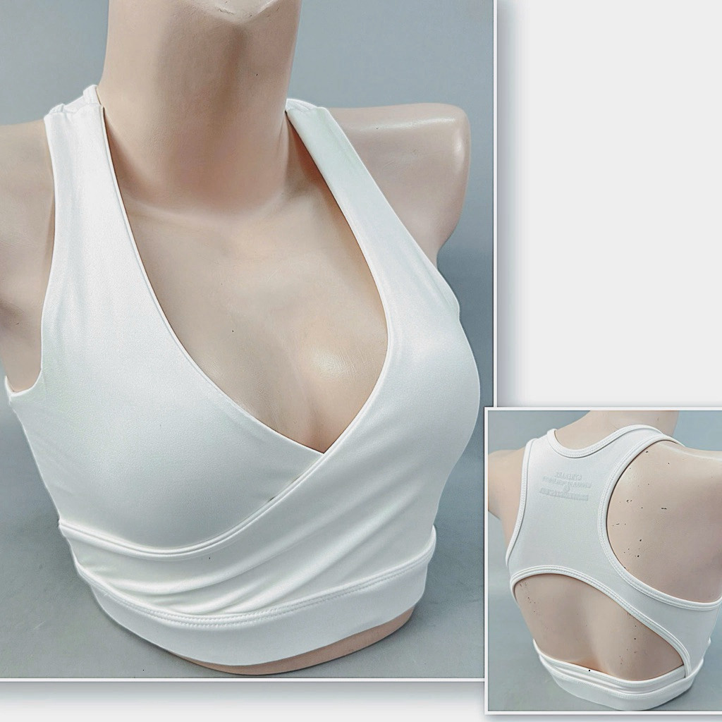 Yumii Sportswear Áo Lót Thể Thao Tập Gym Tập Yoga Nữ Áo Bra Gs Đắp Chéo Không Gọng Mềm Mịn Vải Co Dãn Sẵn Mút_thumbnail_1