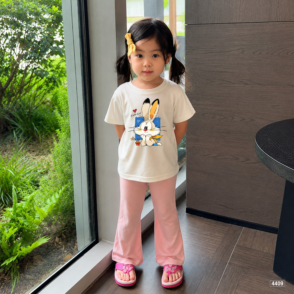Áo thun bé gái form rộng bunny love Hàn Quốc Kado 4409_thumbnail_2