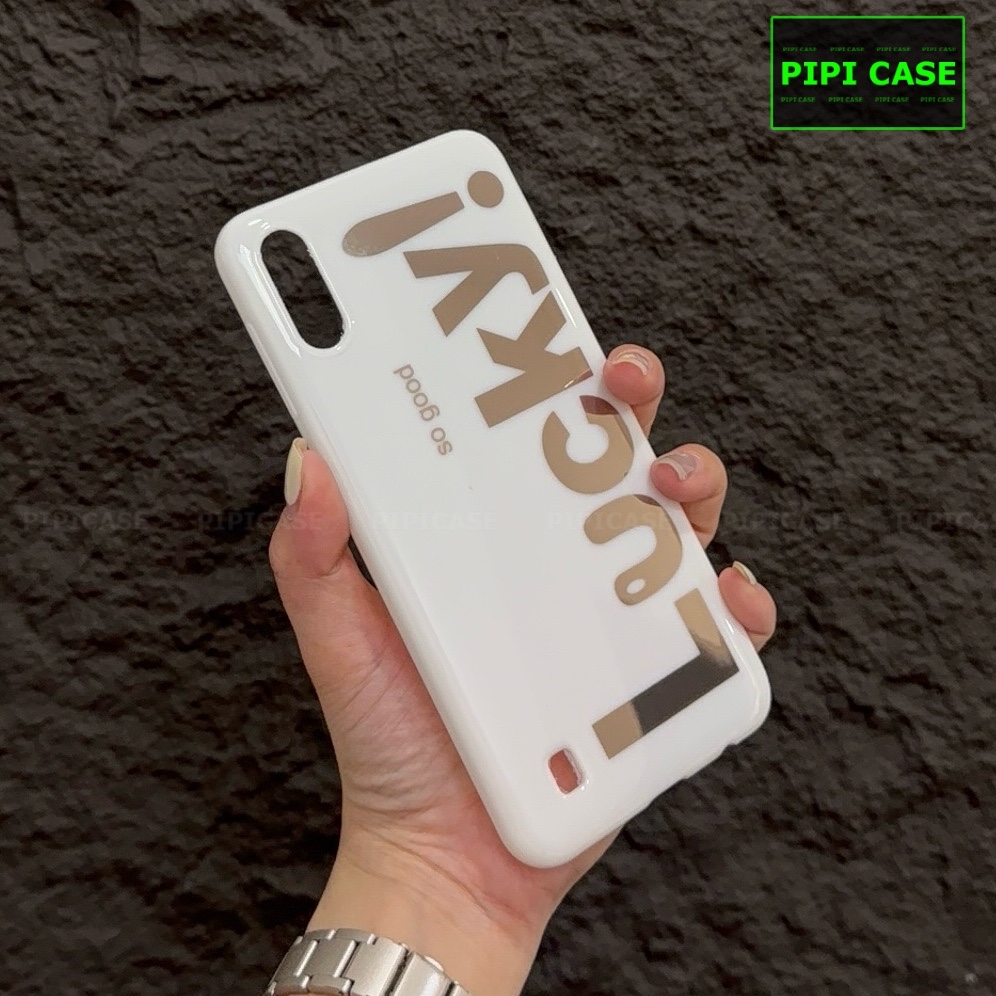 Ốp Lưng Samsung A10 - Lucky - Trắng