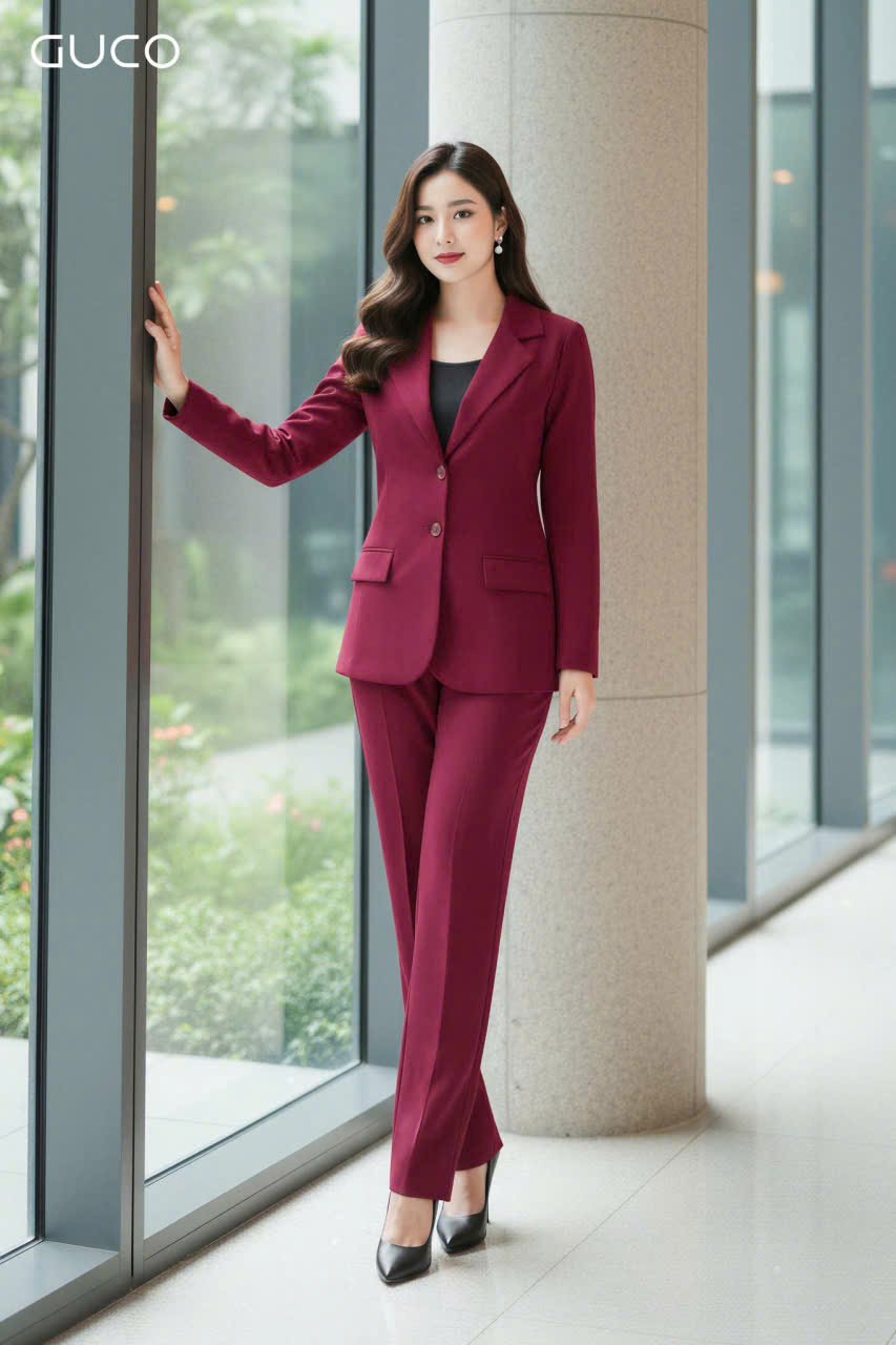 QUẦN TÂY CÔNG SỞ ỐNG ĐỨNG - ĐỎ