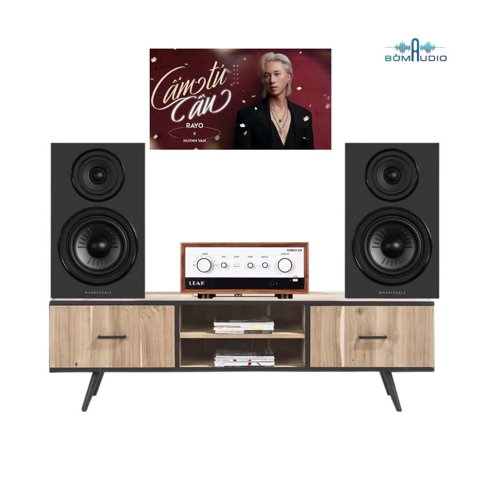 Combo Amply LEAK STEREO 130 + Loa Bookshelf WHARFEDALE DIAMOND 12.2i - LEW4