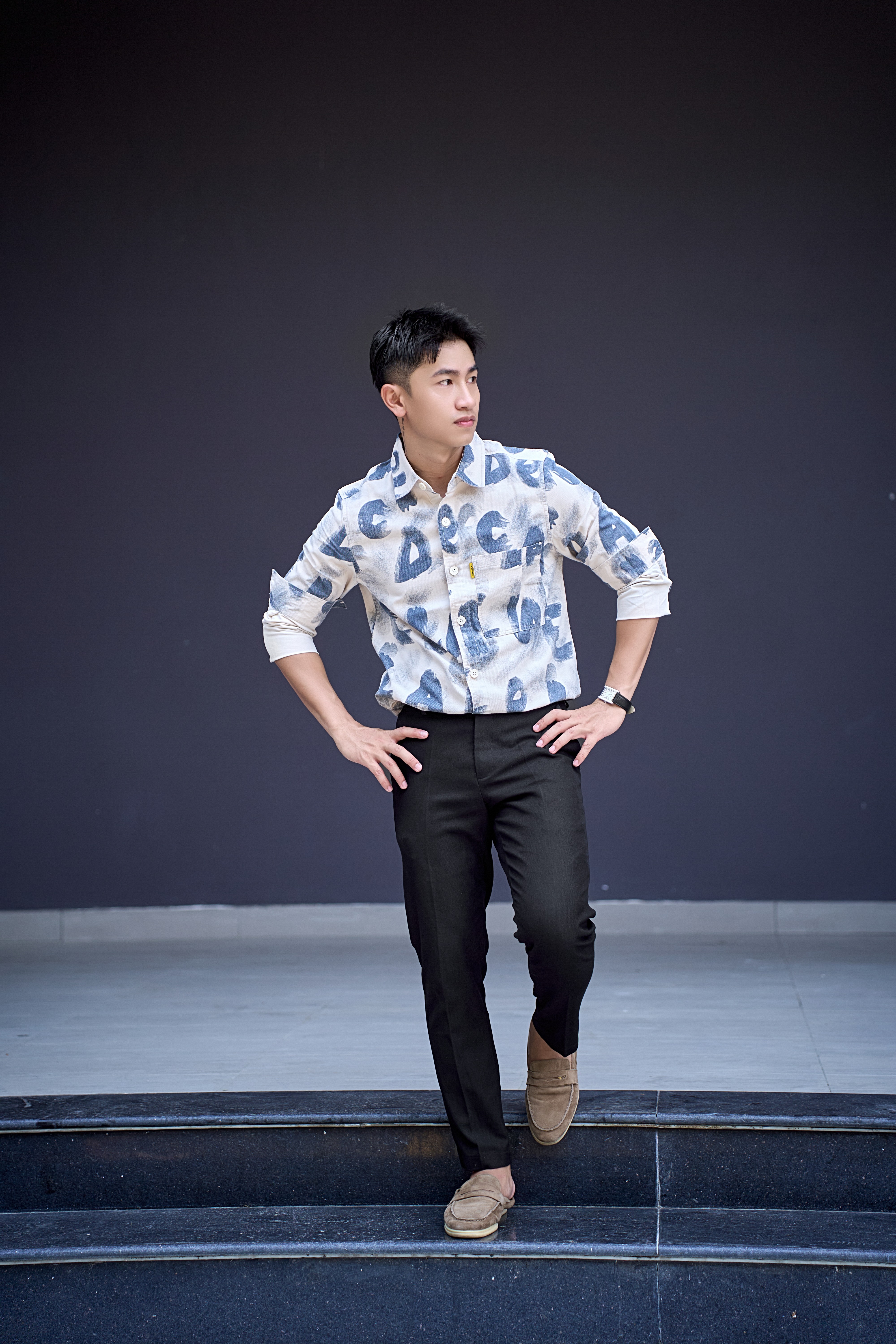 SA110 - Áo sơ mi nam dài tay in chữ nghệ thuật phong cách Nhật, chất cotton mềm mại, form rộng rãi thời thượng_thumbnail_9