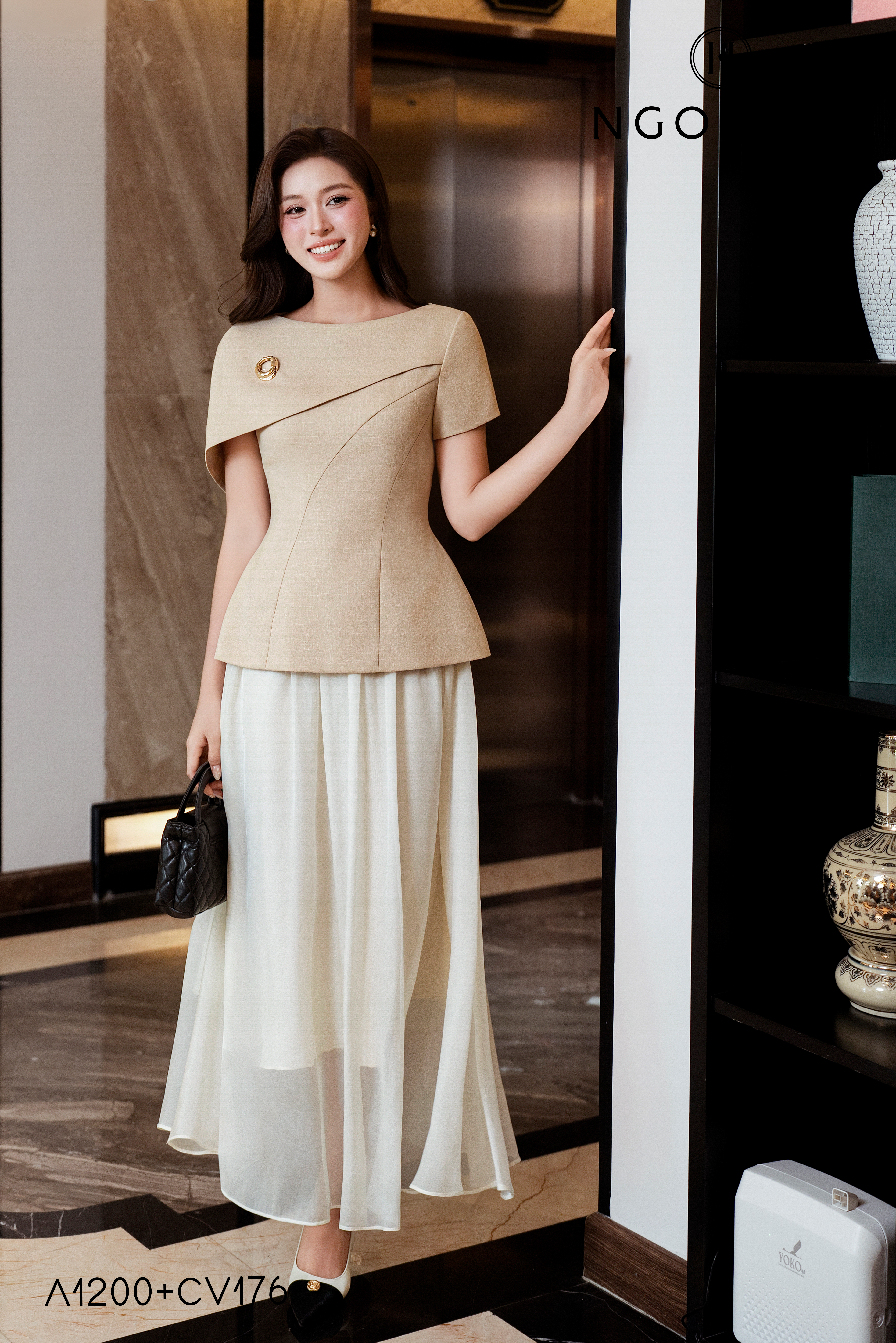 Ivy Top_ Áo peplum Vai Choàng Lệch A1200_thumbnail_5