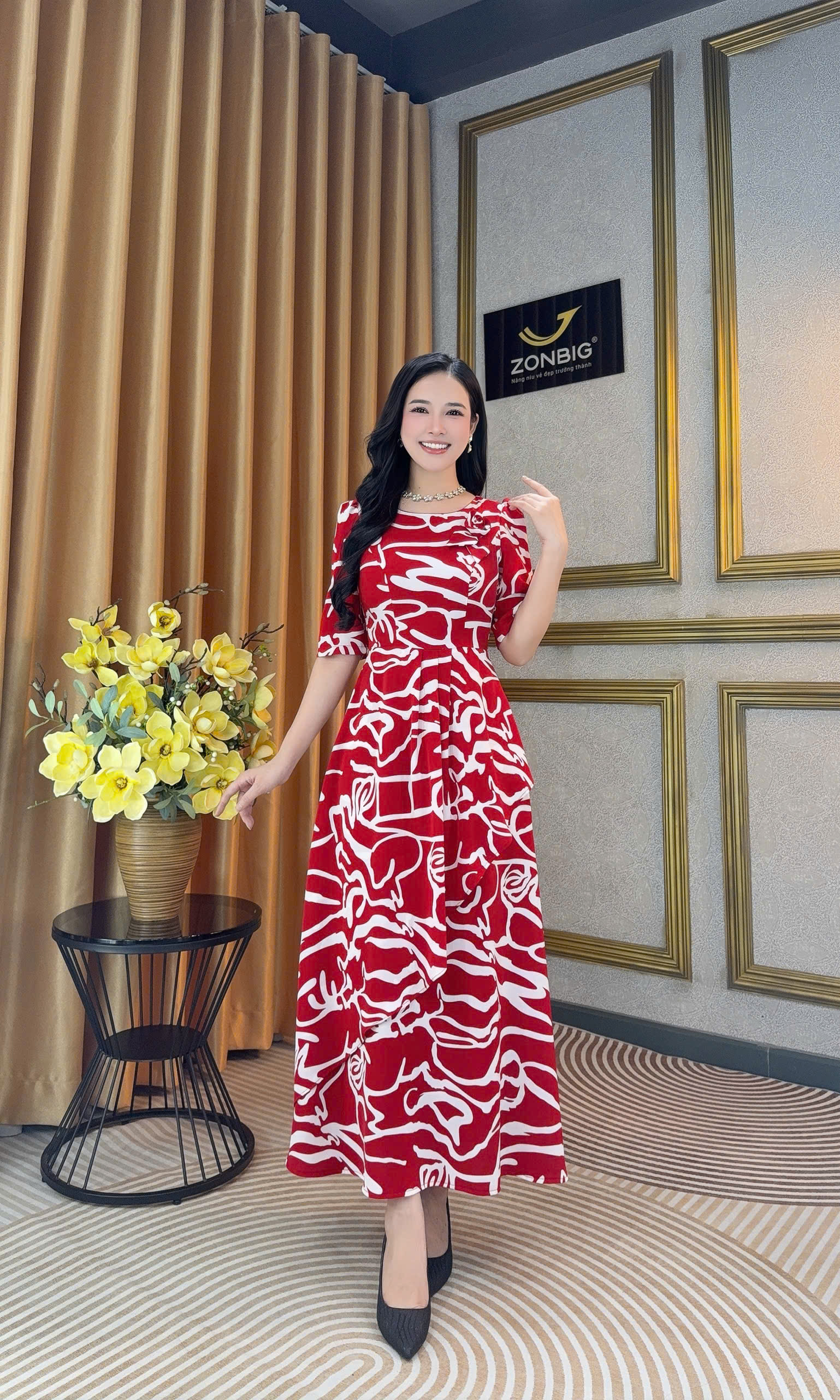 Đầm xoè - Y2164 - Thương hiệu ZONBIG