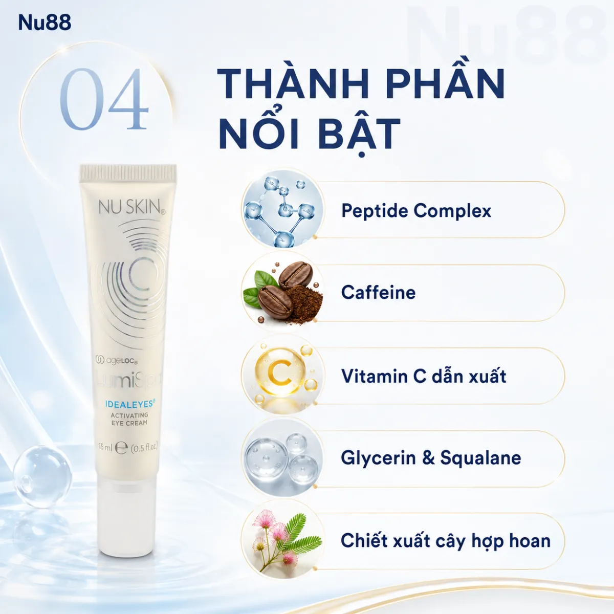 Kem chăm sóc da quanh vùng mắt Nu Skin ageLOC® LumiSpa® IdealEyes® Activating Eye Cream_thumbnail_3