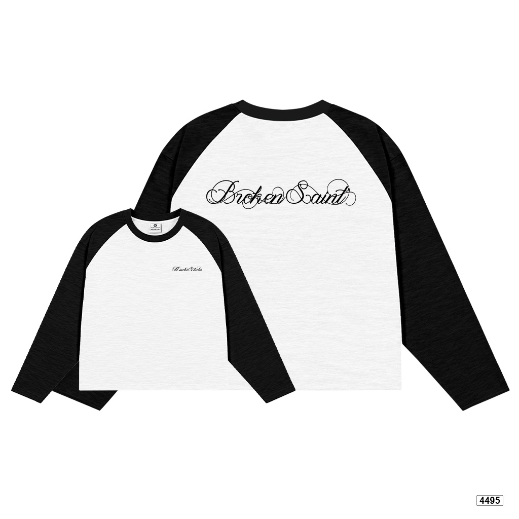 Áo thun tay dài boxy Miucho cotton xược thoáng mát mềm mịn 4495_thumbnail_0