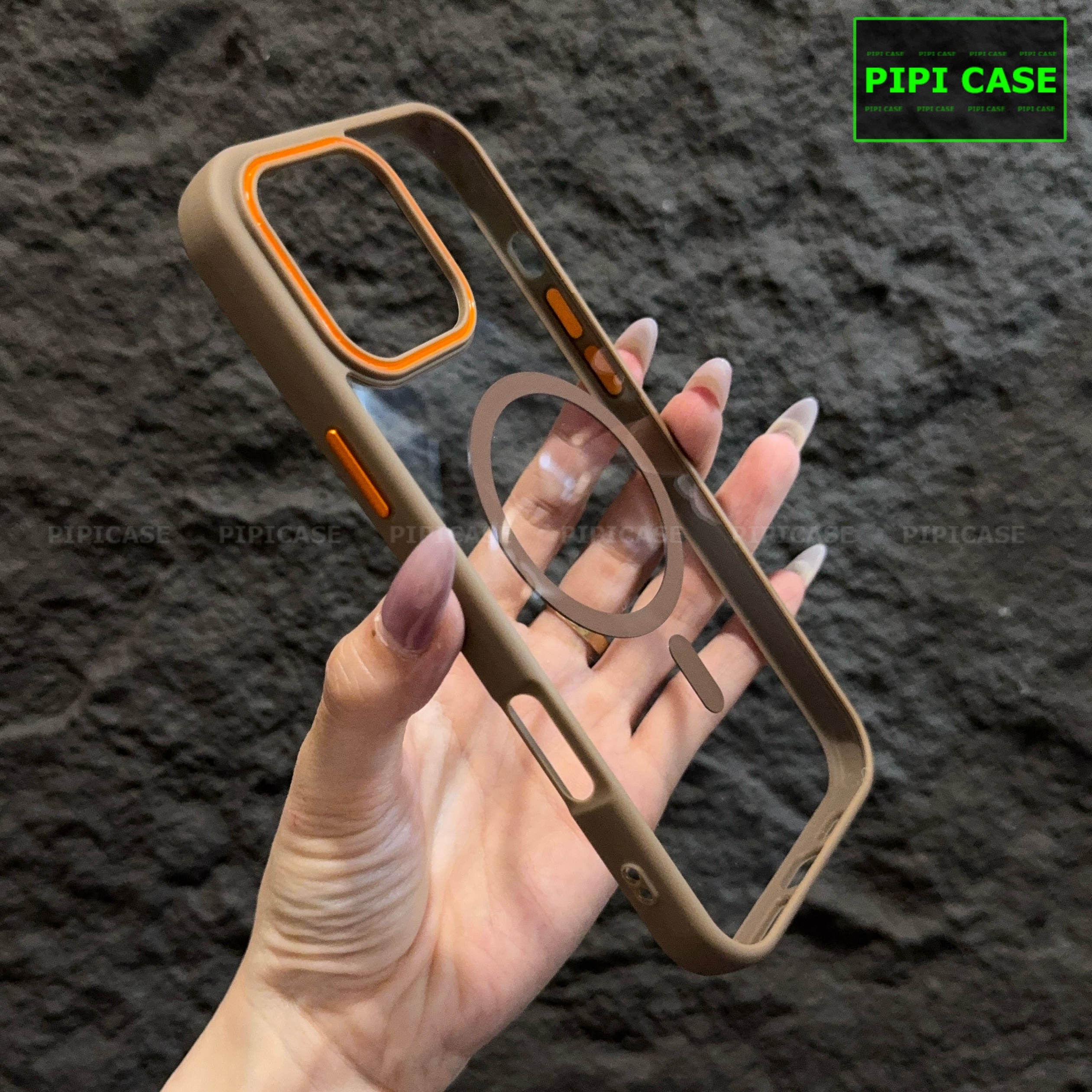 Ốp Lưng iPhone 16 Pro - KM Color - Nâu_thumbnail_3