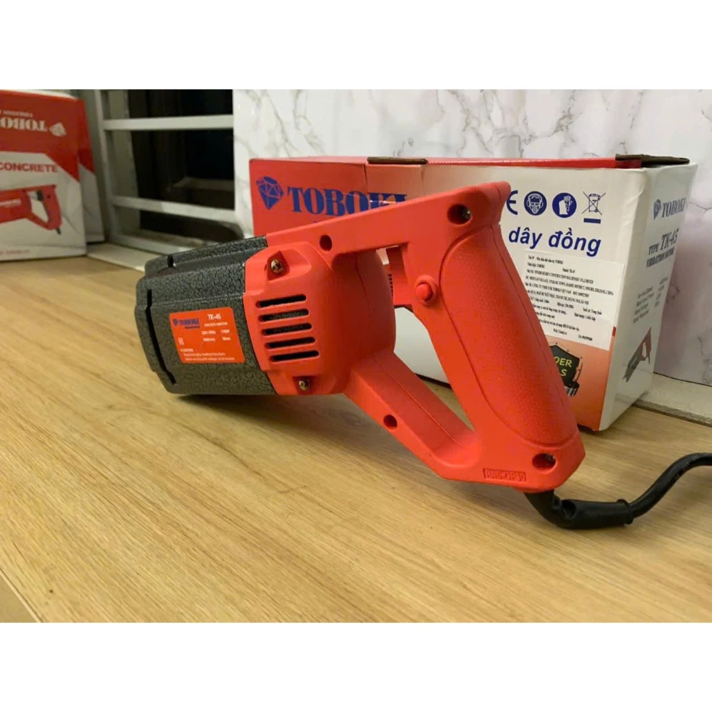Máy Đầm Dùi Bê Tông Điện TOBOKI Công Suất 950W Kèm Sẵn 1 Dây Đầm Dùi 1m5 - Giá rẻ_thumbnail_6