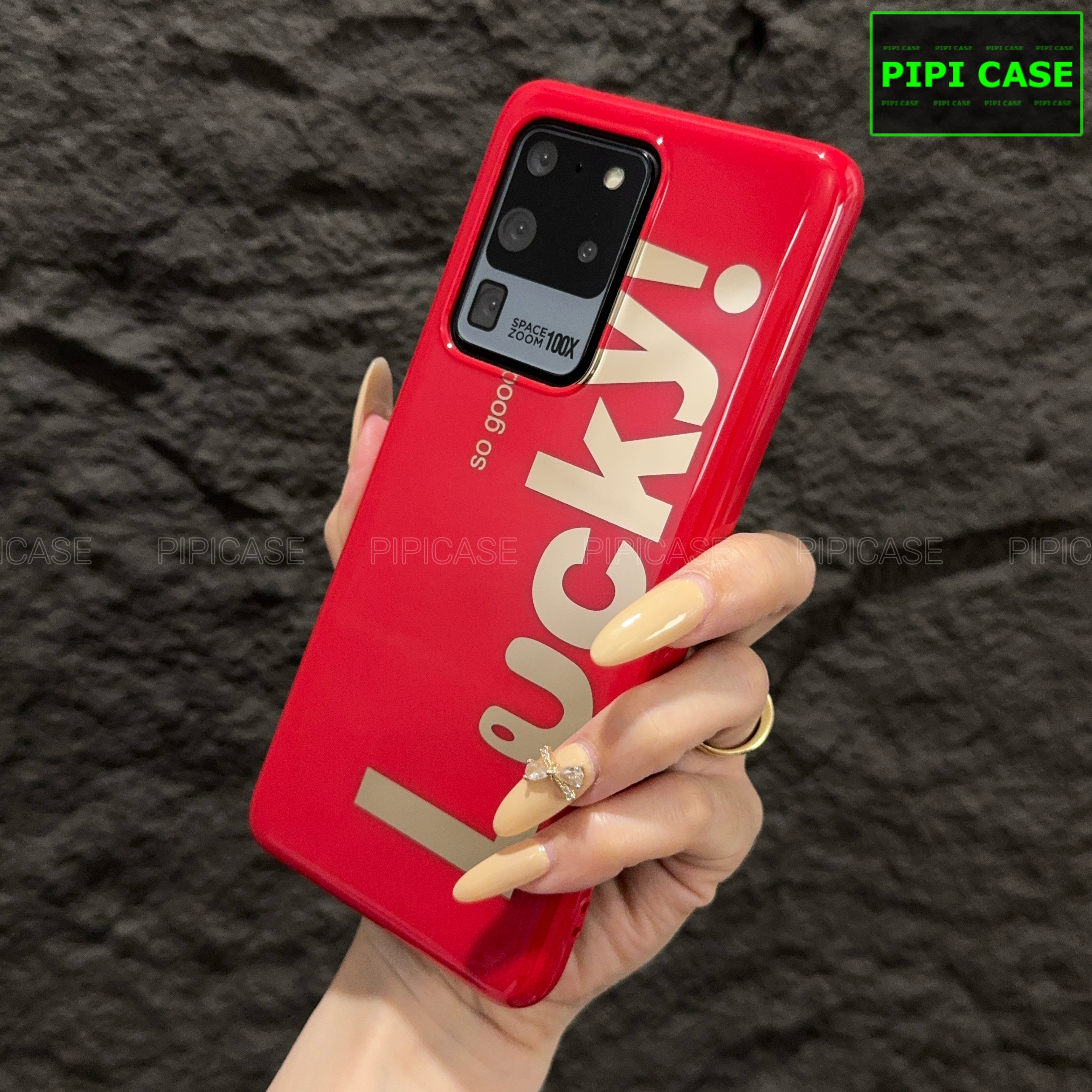 Ốp Lưng Samsung S20 Ultra 5G - Lucky - Đỏ