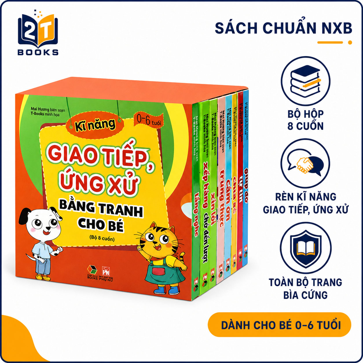 Bộ Sách Kĩ Năng Giao Tiếp Ứng Xử Bằng Tranh Cho Bé 0-6 Tuổi (Bộ 8 Cuốn)_thumbnail_1