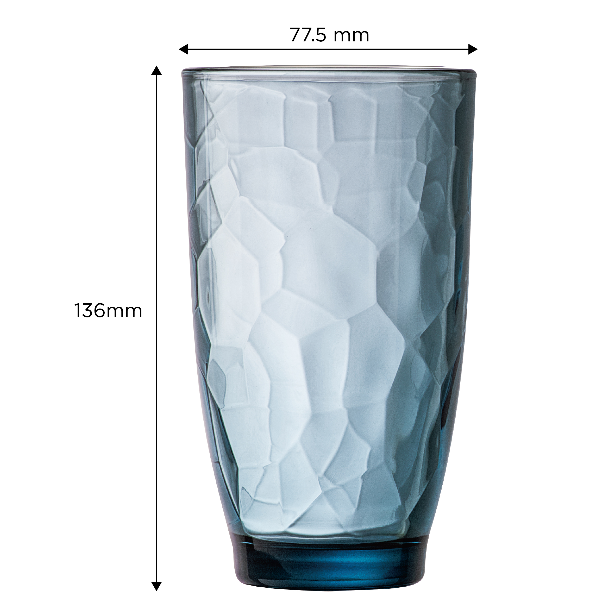 Bộ 6 Ly Cao TT Luminarc Ricky Coral Grey 390ml
