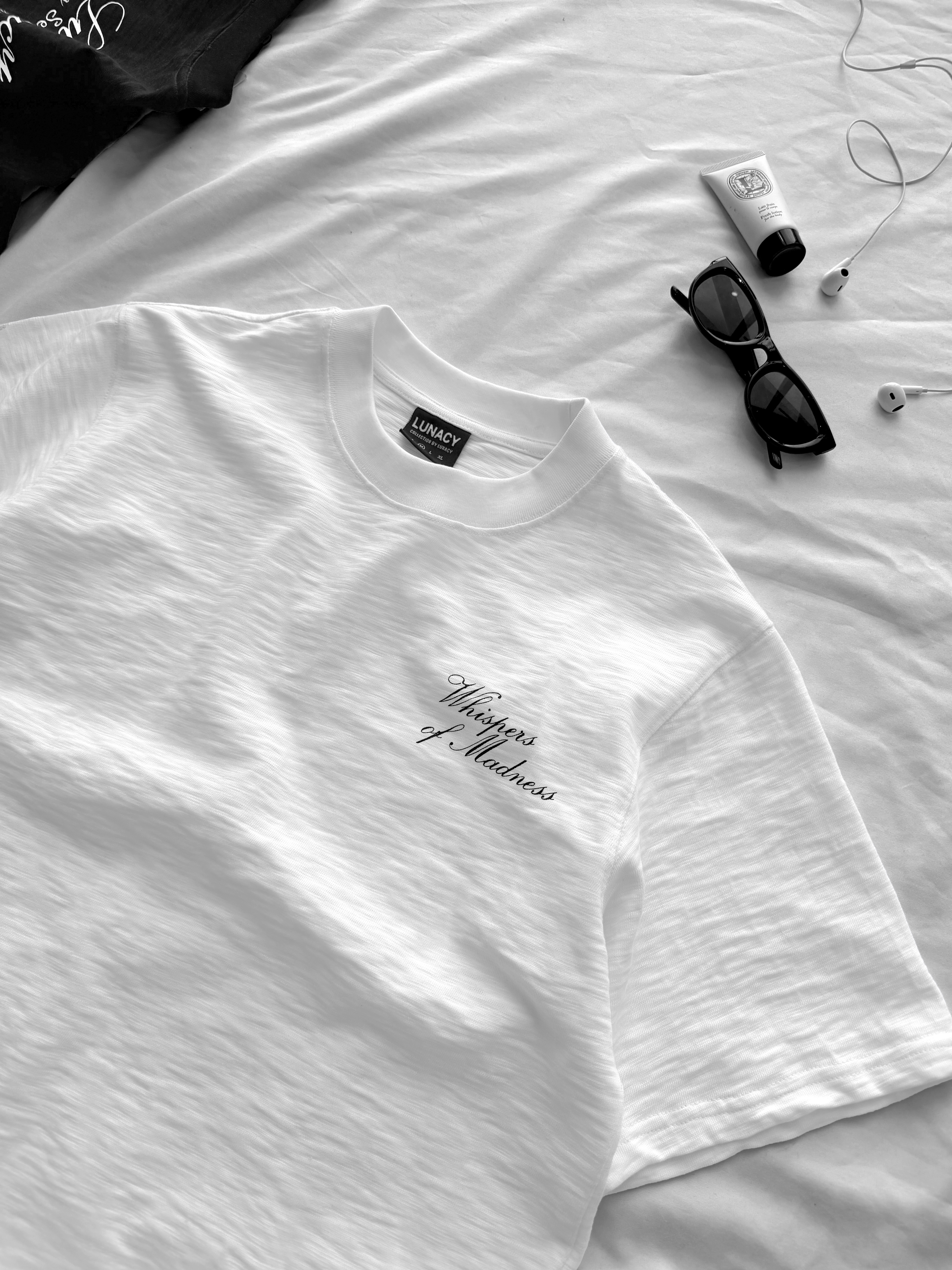 "LUNACY" ETHEREAL T-SHIRT, SLUB COTTON