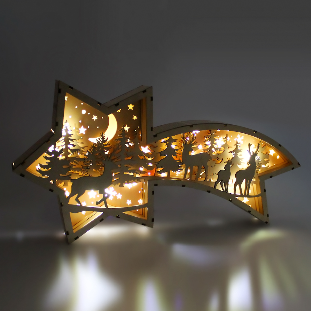 Đèn Ngủ Gỗ Đáng Yêu - Decor Phòng, Ánh Sáng Ấm Áp, Để Bàn_thumbnail_1