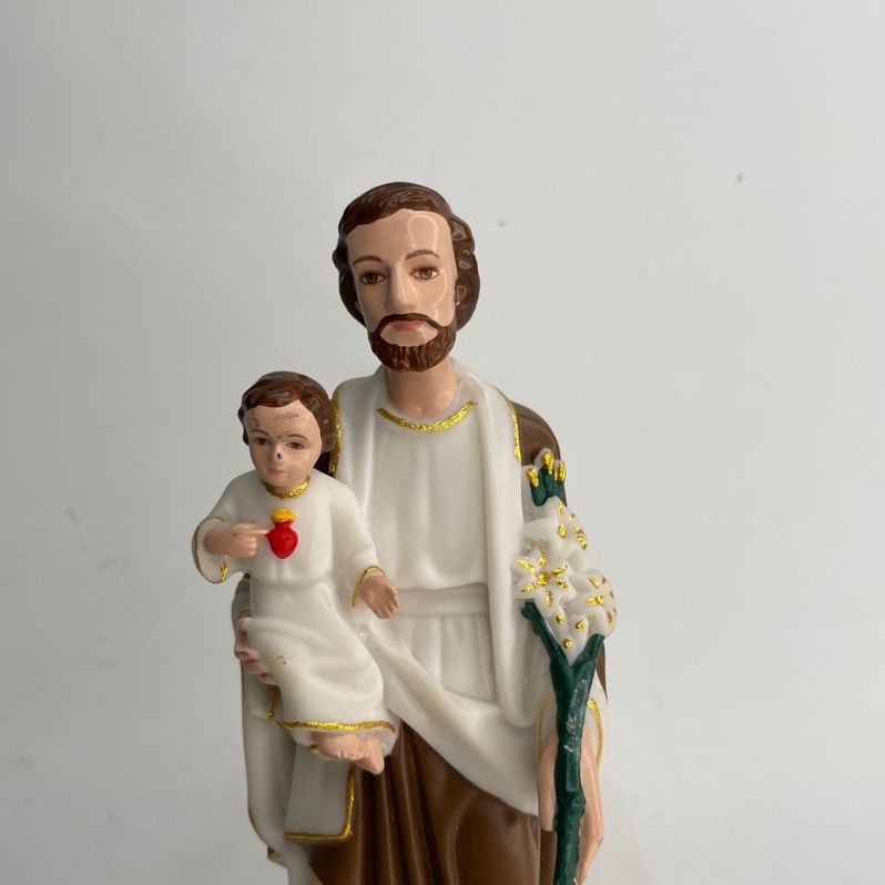Tượng Thánh Giuse Bế 20cm Nâu_thumbnail_1