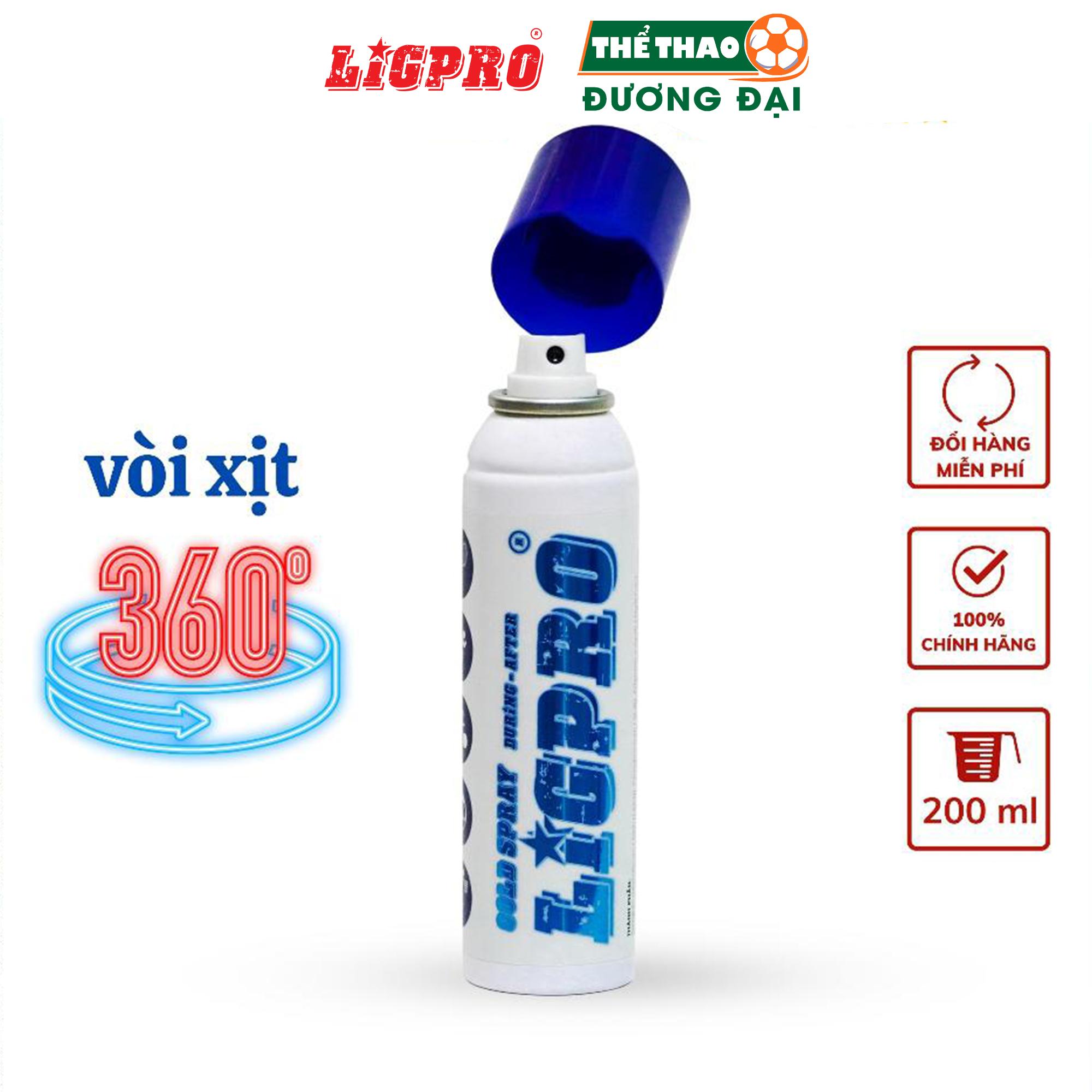 Chai Xịt Lạnh Giảm Đau Ligpro 200ml, Bình Xịt Thể Thao Khi Gặp Chấn Thương Chính Hãng Thể Thao Đương Đại_thumbnail_2
