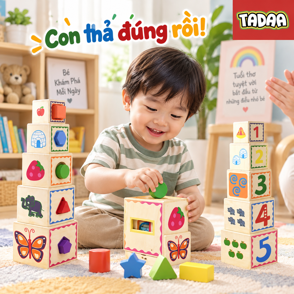 Bộ xếp chồng & thả khối – Bé Khám Phá Hình Khối_thumbnail_2