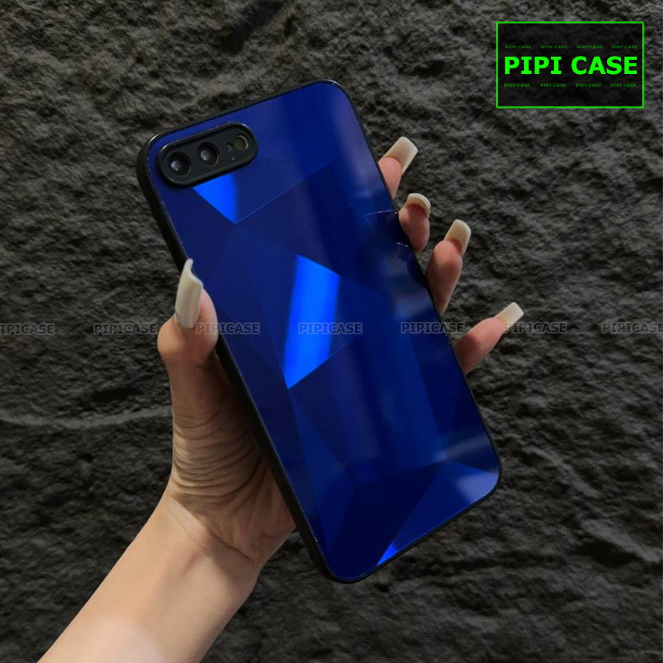 Ốp Lưng iPhone 7 Plus / 8 Plus - Kim Cương 6D - Xanh_thumbnail_1