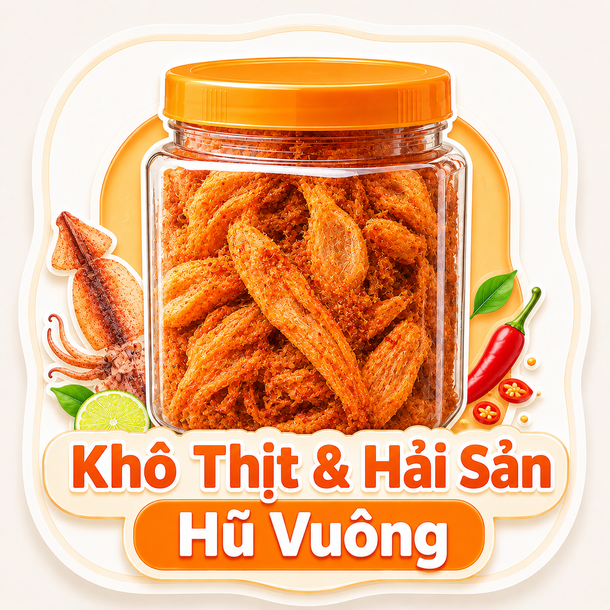 Khô Thịt & Hải Sản Hũ Vuông_0