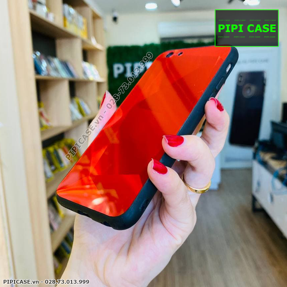 Ốp Lưng iPhone 6 / 6S - Kim Cương 6D - Đỏ_thumbnail_2