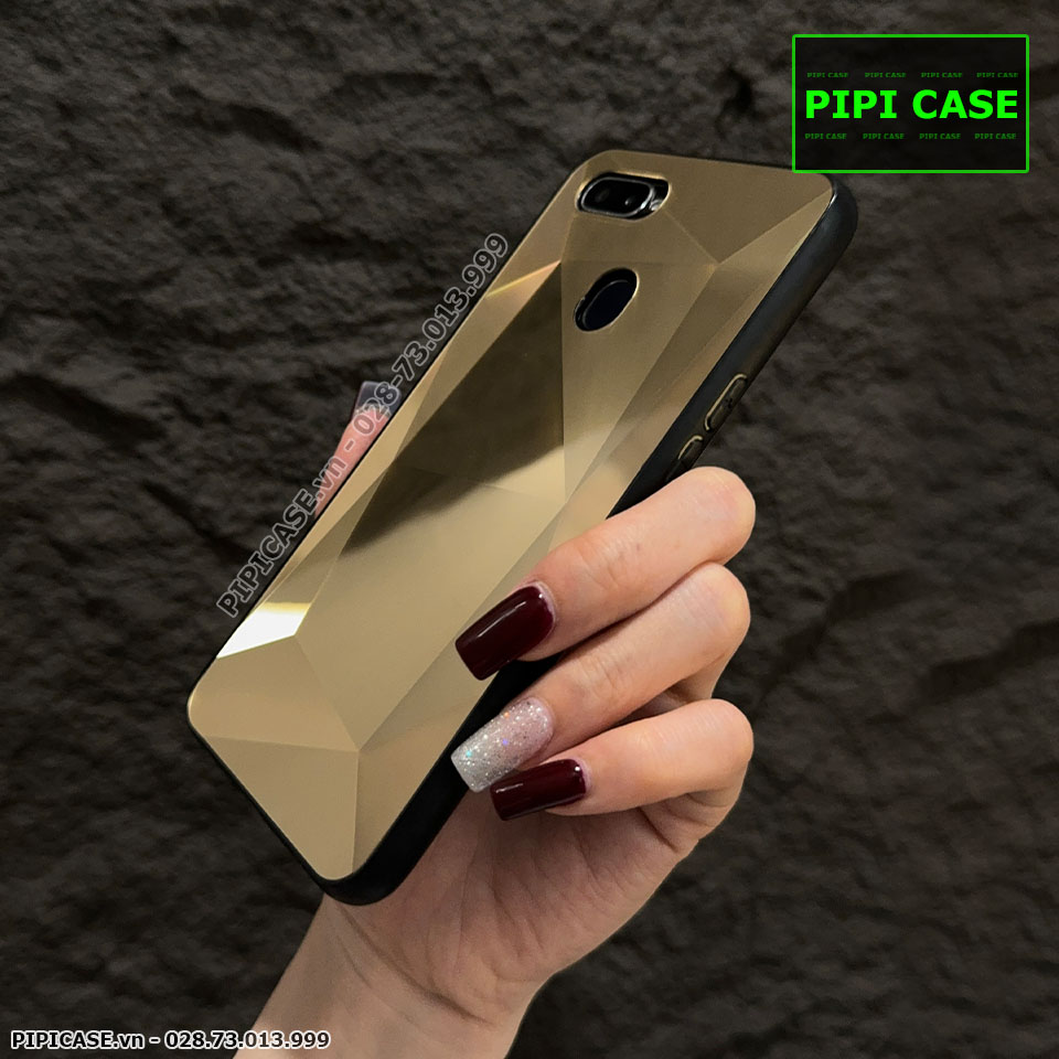 Ốp Lưng Oppo F9 - Kim Cương 6D - Vàng_thumbnail_1