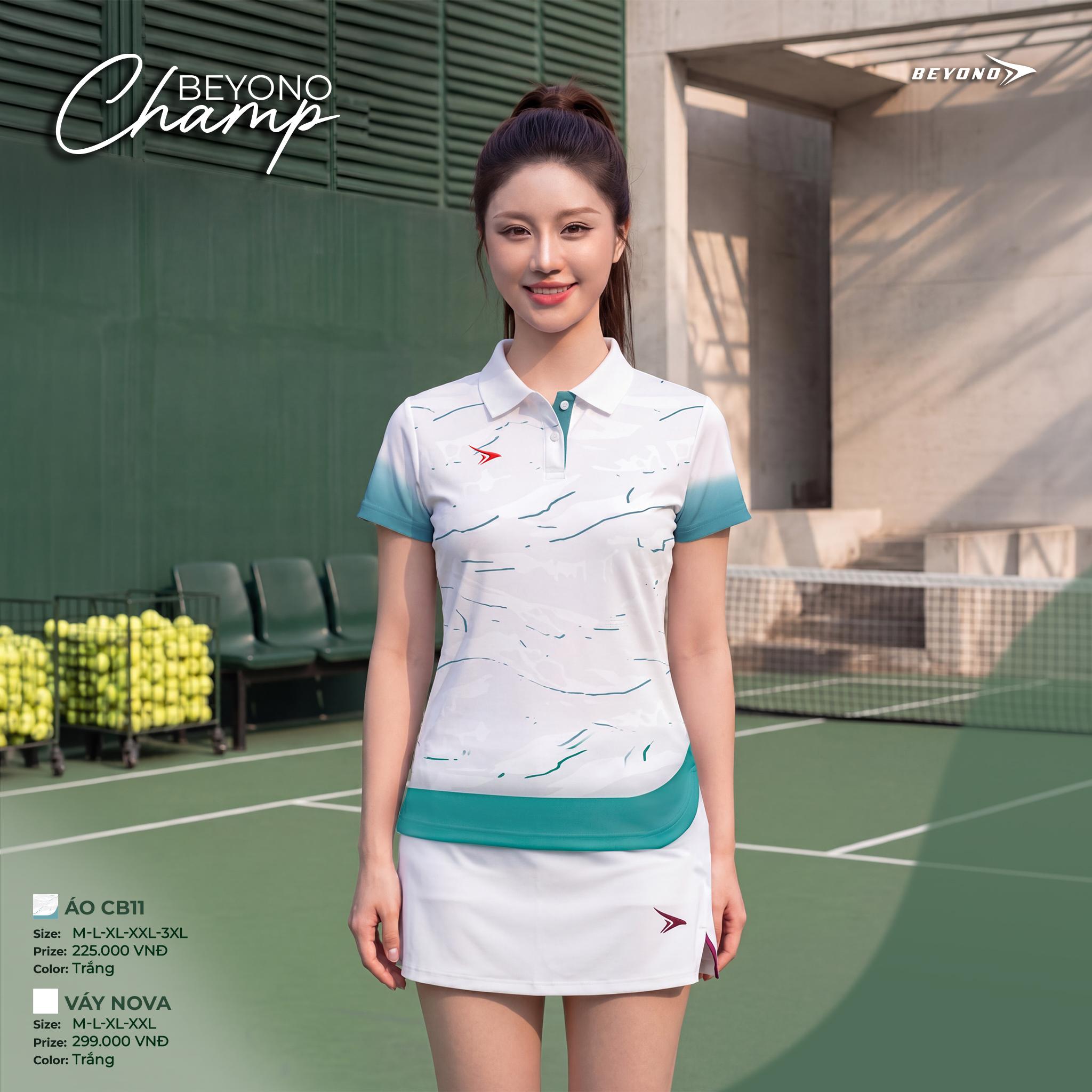 BST Áo Thể Thao Cổ Polo Beyono Champ CB11 Vải AirWeave Thoáng Khí Thể Thao Đương Đại_thumbnail_3