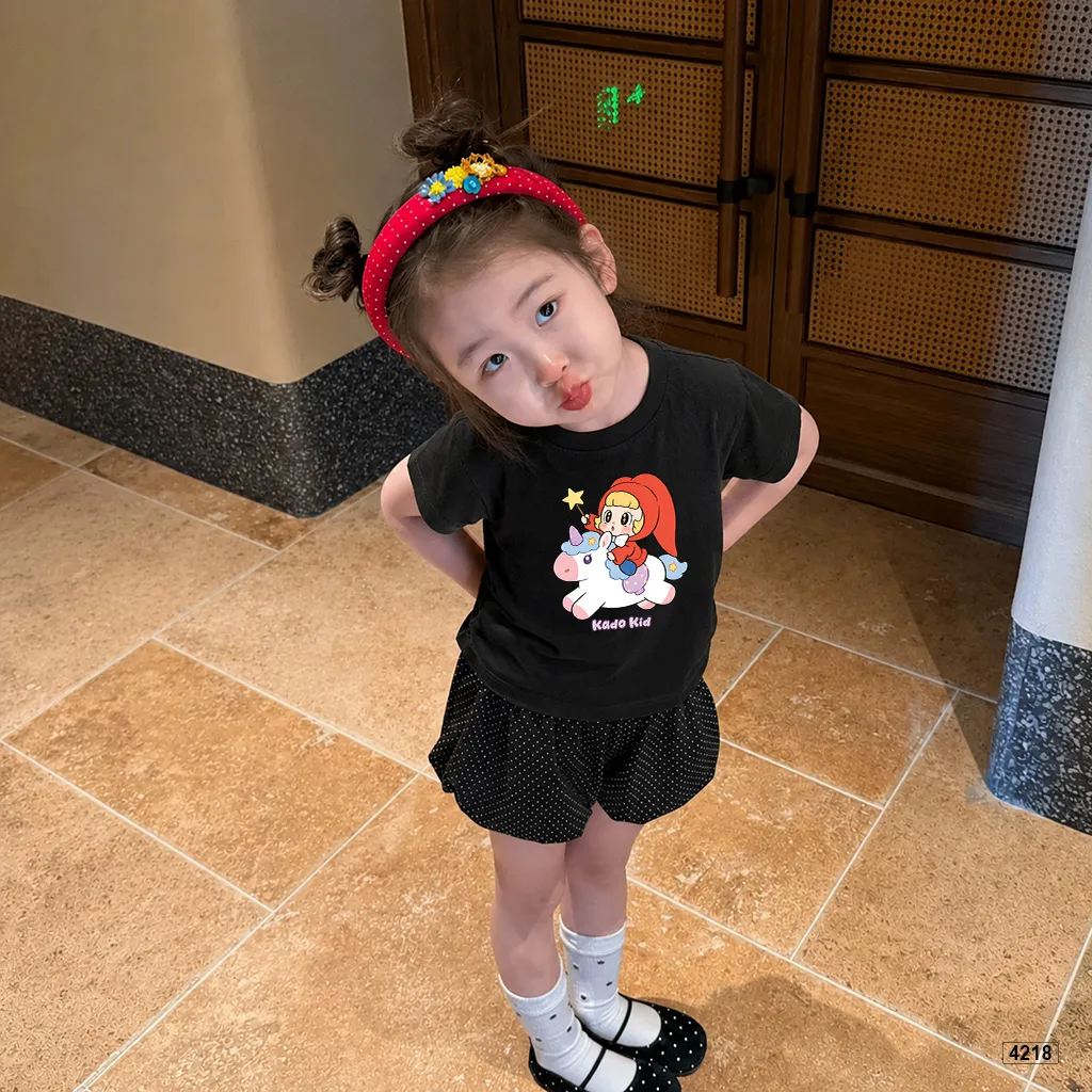 Áo thun bé gái Unicorn Princess đáng yêu Kado 4218_thumbnail_5