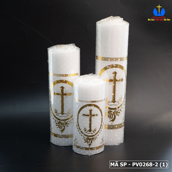 Nến trụ thánh giá vàng 20cm_thumbnail_0