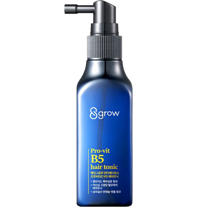 EIGHTGROW PRO-VIT B5 HAIR TONIC - Xịt Giảm Rụng Tóc Nuôi Dưỡng Và Làm Dịu Da Đầu - Panthenol (Pro-Vitamin B5), Salicylic Acid, Black Food Complex - 100ml - [EG001]