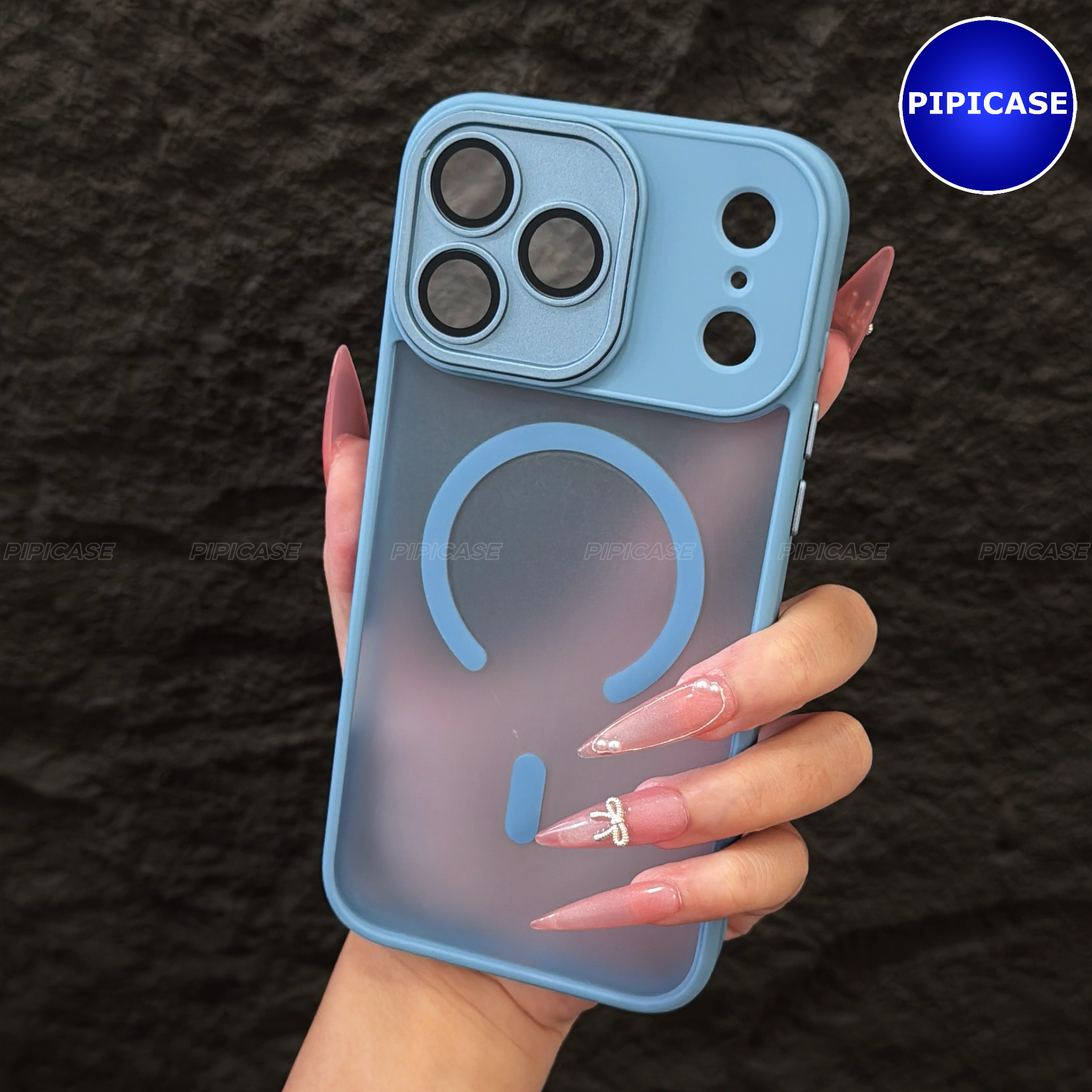 Ốp Lưng iPhone 17 Pro Max - Kao - Xanh Nhạt