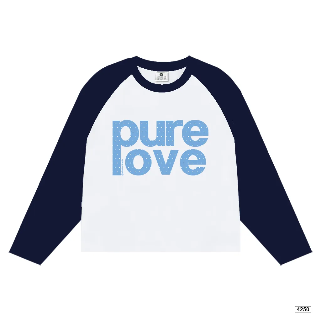 Áo thun nữ tay dài form boxy phối raglan Pure love Miucho 4250_thumbnail_7