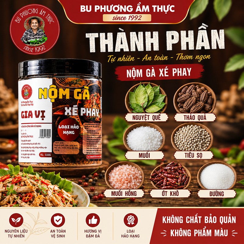 Gia Vị Nộm Gà Xé Phay Bu Phương 333G – Trộn Nộm Gà, Tai Heo, Nộm Chay Chuẩn Vị - BP40_thumbnail_4