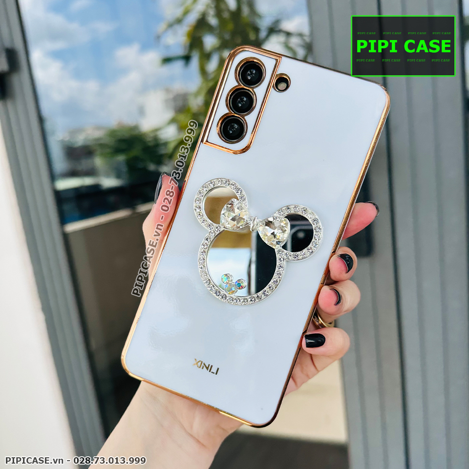 Ốp Lưng Samsung S21 Plus 5G - Mic Gương - Trắng_thumbnail_1