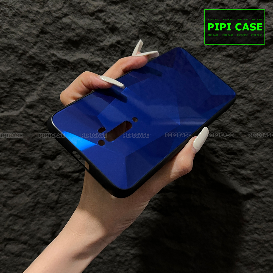 Ốp Lưng Oppo Reno 2F - Kim Cương 6D - Xanh_thumbnail_2
