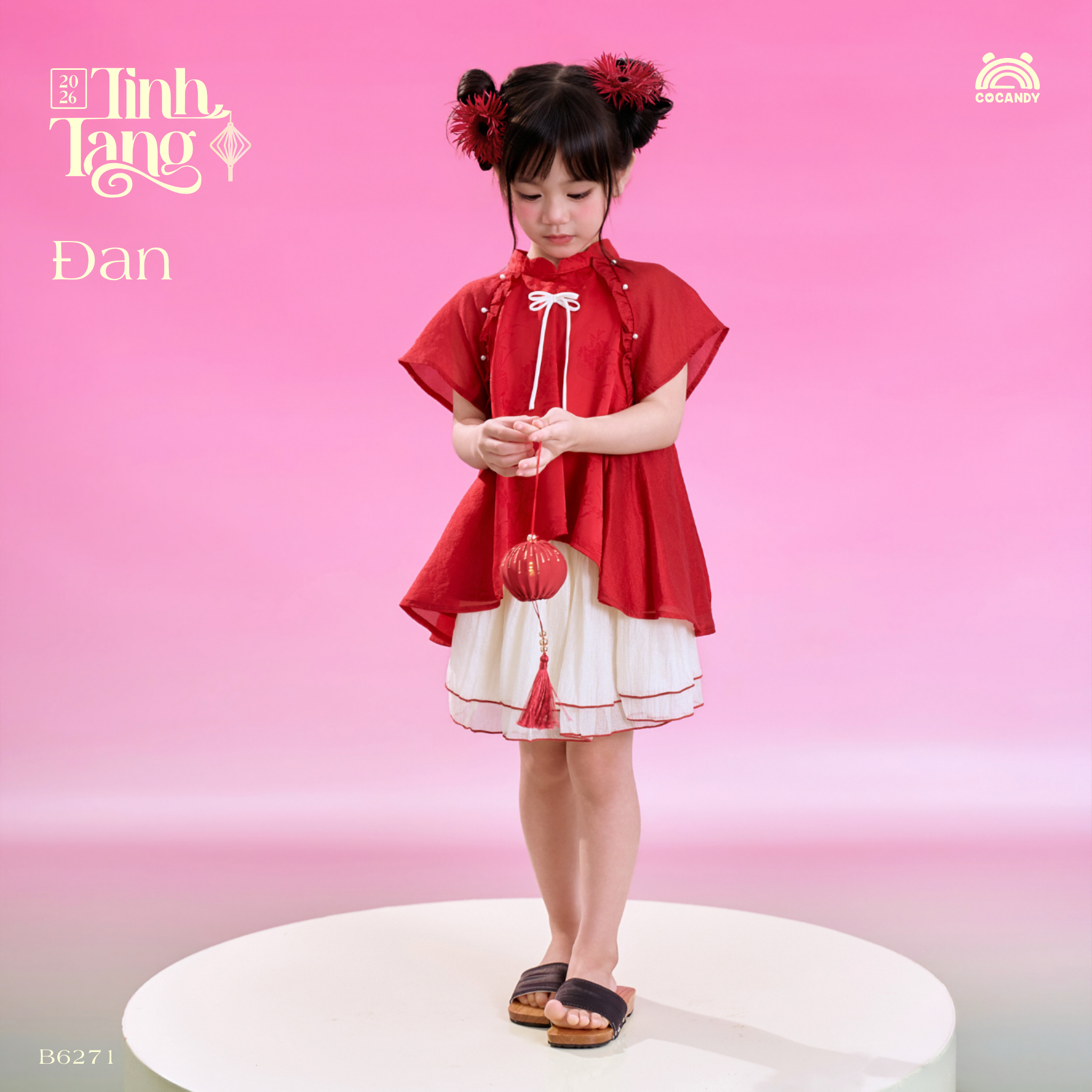 Bộ yếm ĐỎ "Đan"