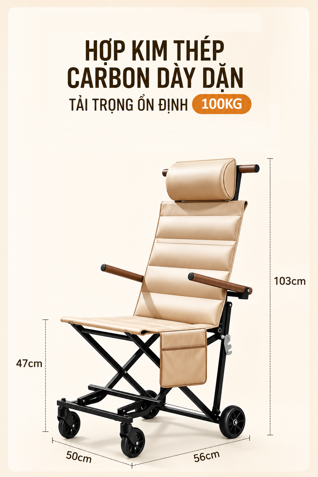 Xe Đẩy Dã Ngoại Gấp Gọn Thông Minh Thế Hệ Mới_thumbnail_2