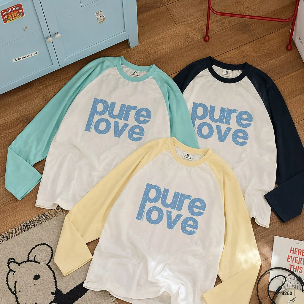 Áo thun nữ tay dài form boxy phối raglan Pure love Miucho 4250_thumbnail_6