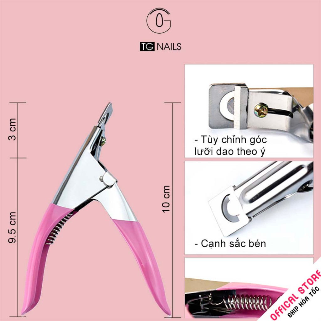 Kìm cắt móng tay dùng trong ngành nail, chất liệu: Thép. Kích thước: 10x4.5cm._thumbnail_4