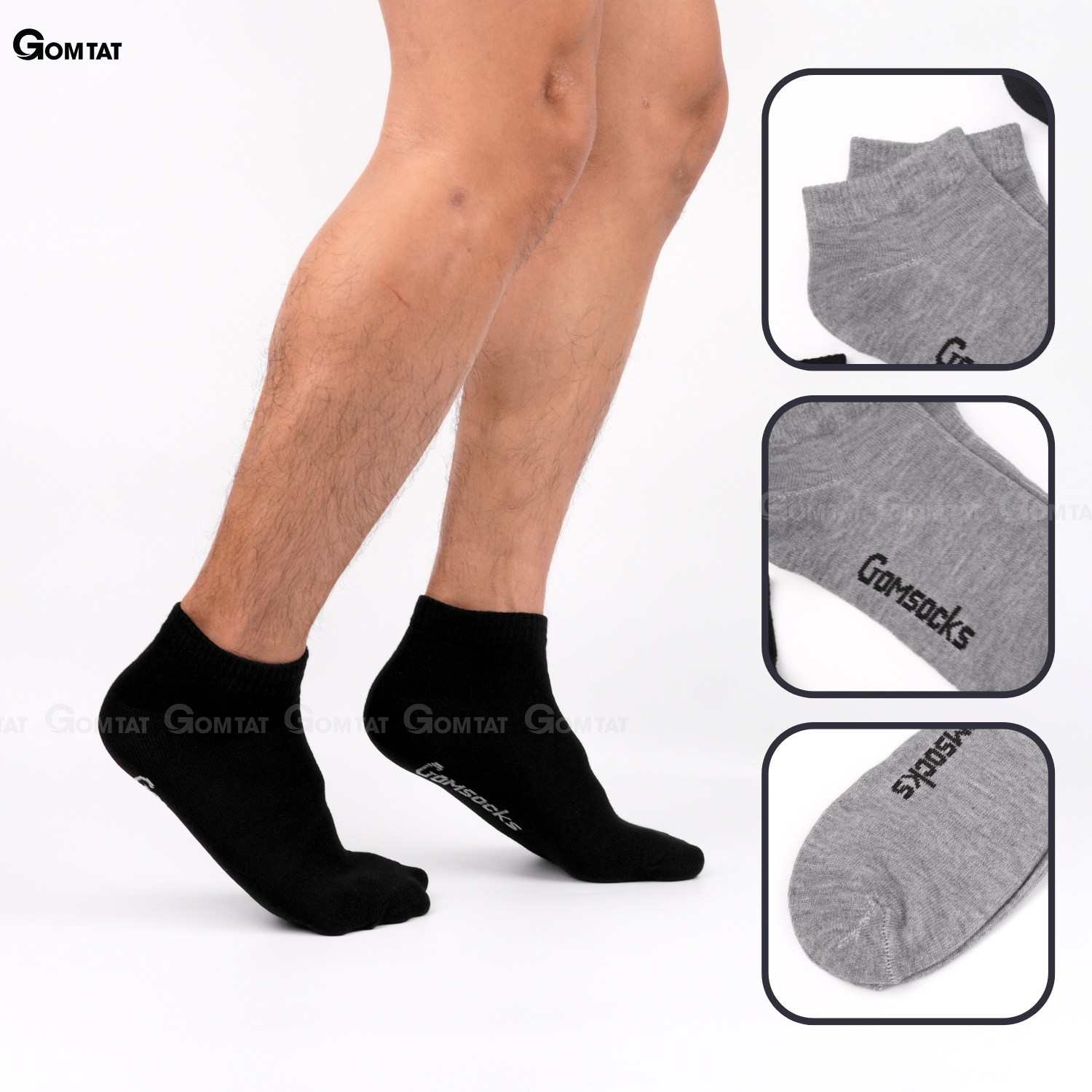 Tất trơn basic cổ ngắn nam nữ VNX-SOCKS-NGAN_thumbnail_2
