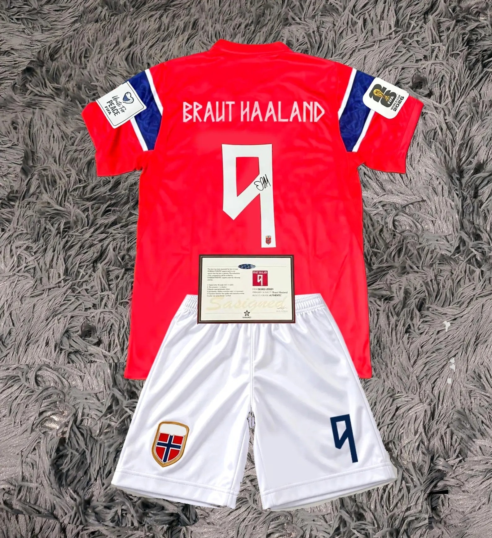Erling Haaland Signed Norway World Cup 2026 Home Jersey | Authentic Autograph + COA_thumbnail_5