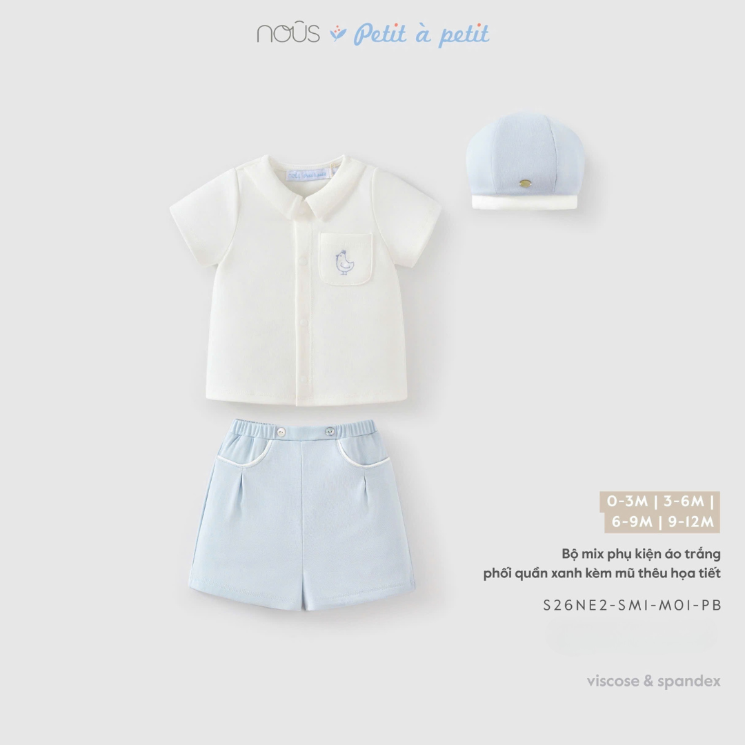 Bộ cộc mix phụ kiện Nous Petit a Petit cao cấp_thumbnail_1