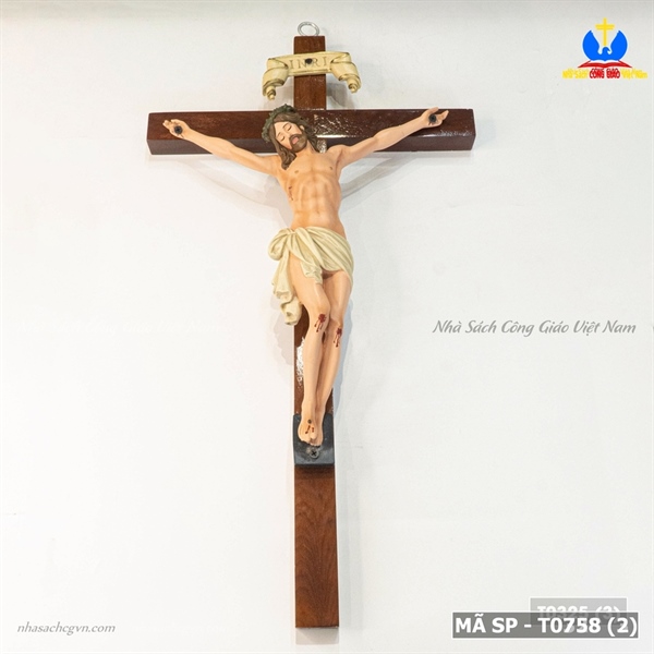 Tượng Chúa chịu nạn 50cm vẽ tay