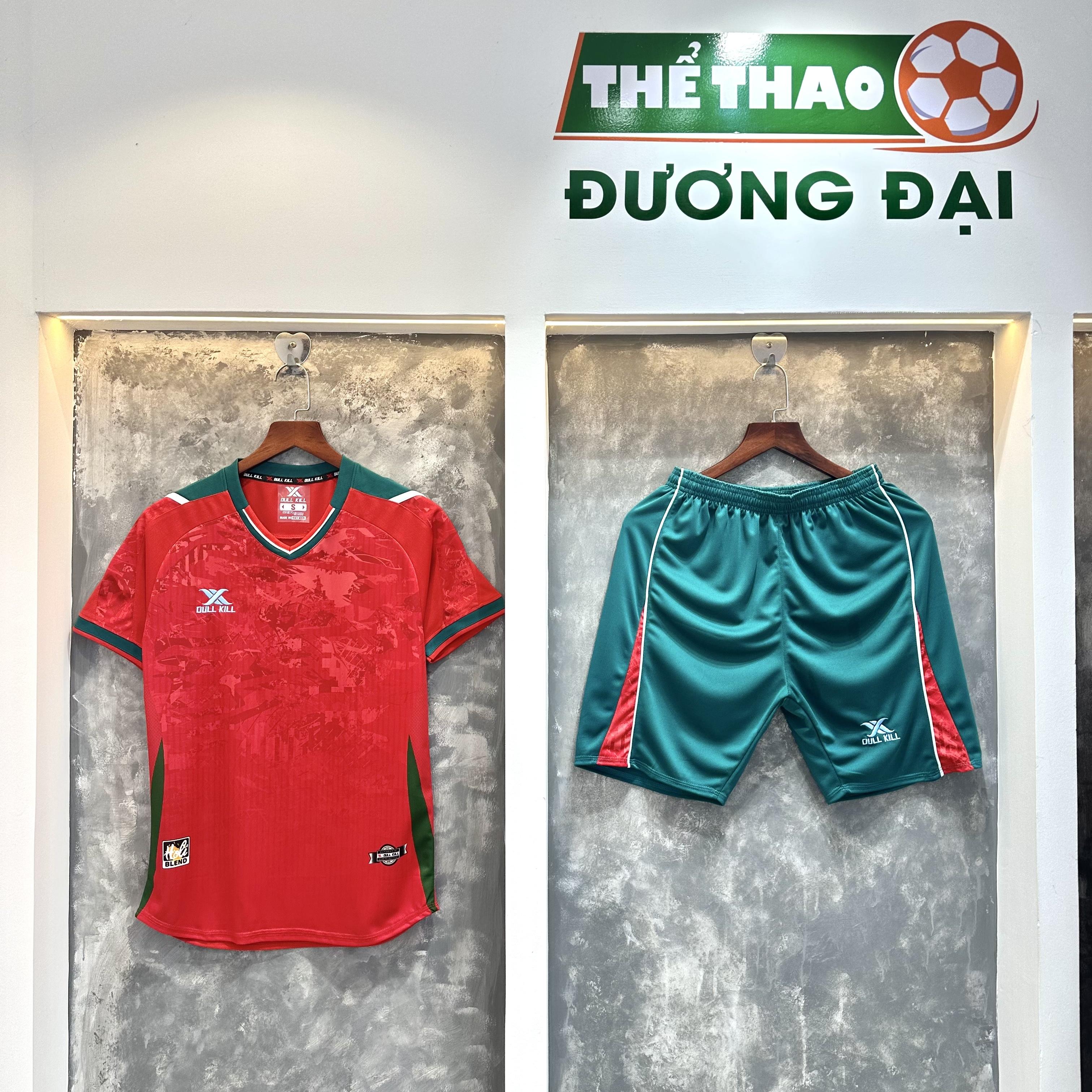 Quần Áo Bóng Đá Không Logo DK Holi Blend Đỏ Thun Mè Thoáng Khí Thể Thao Đương Đại_thumbnail_6