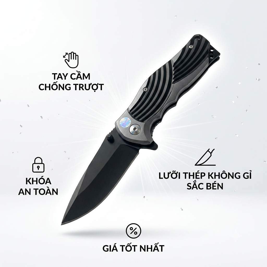  Dao gấp sinh tồn, cắm trại đa năng SOG