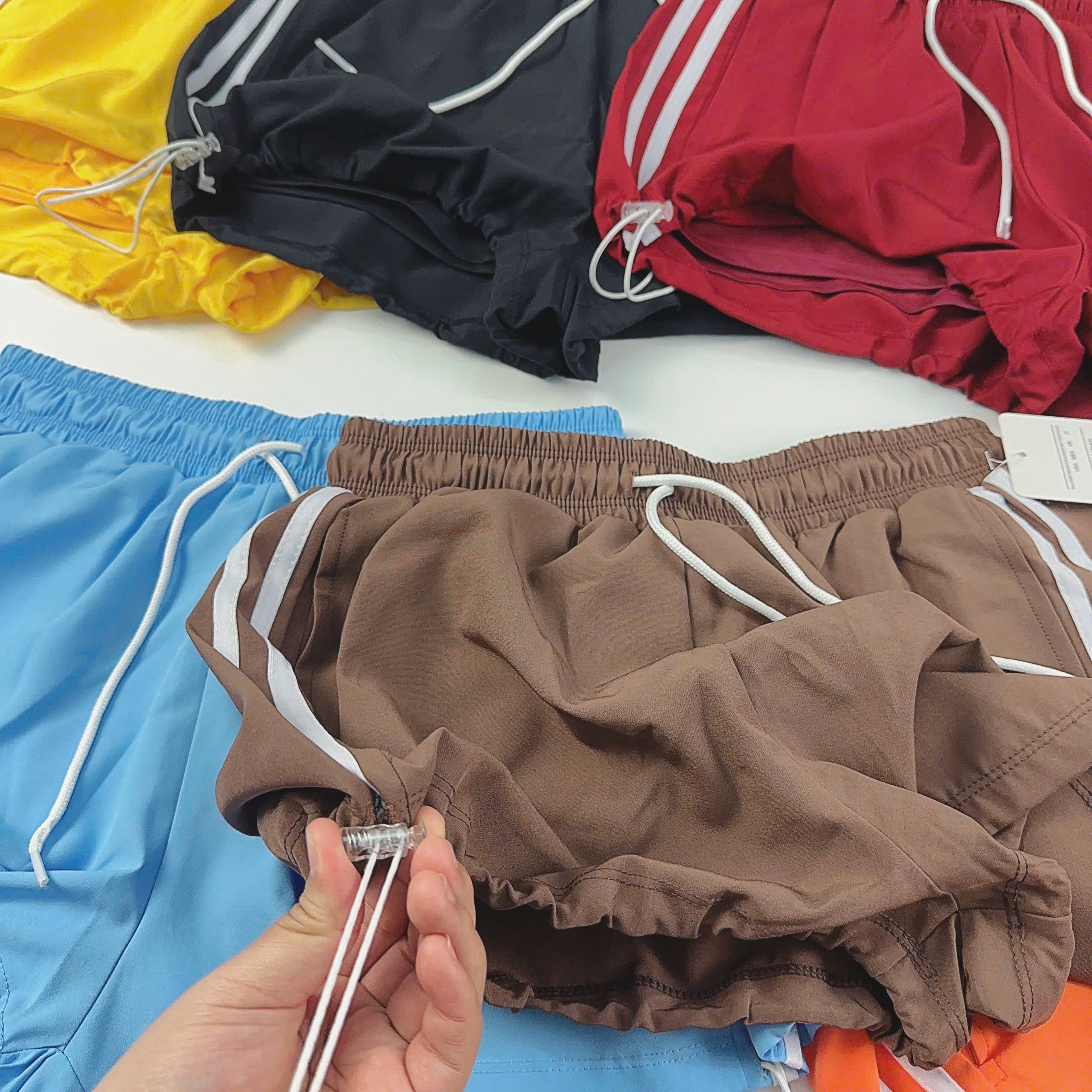 Quần Đùi Thể Thao Tập Gym Chạy Bộ Nữ Yumiisportswear Boxer Bí Ngô Rút Dây Dáng Rộng Kèm Quần Bảo Hộ Chống Lộ Lưng Cao_thumbnail_6