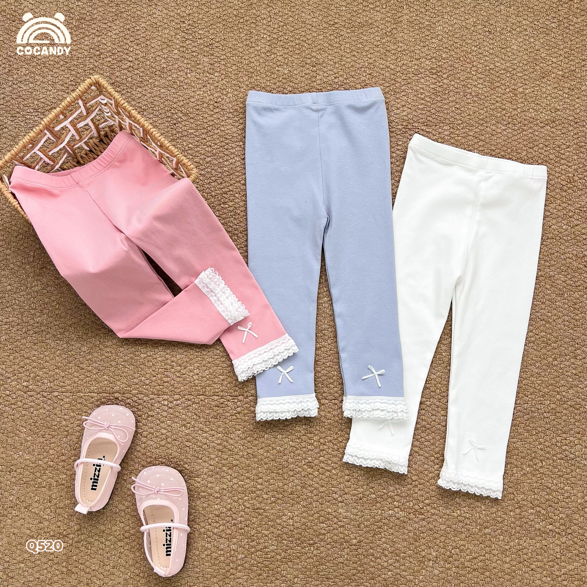 Quần dài legging HỒNG nhún ren 2 lớp_thumbnail_3