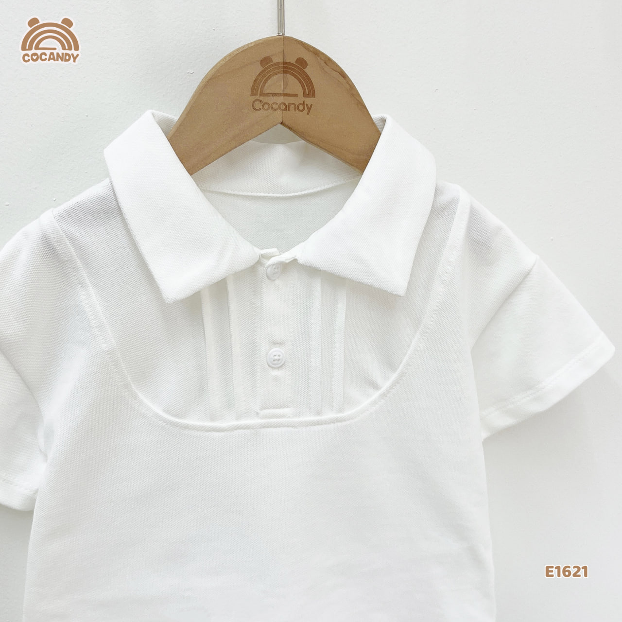 Áo cộc polo TRẮNG nẹp ly ngực_thumbnail_6