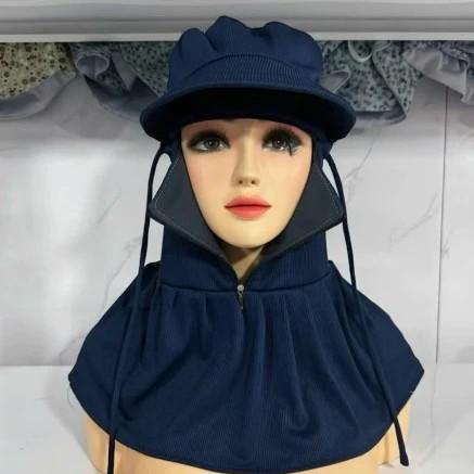 Nón che nắng vành rộng dây kéo giữa chống nắng bảo vệ da, siêu mát tiện lợi - Mũ khẩu trang khóa_thumbnail_5