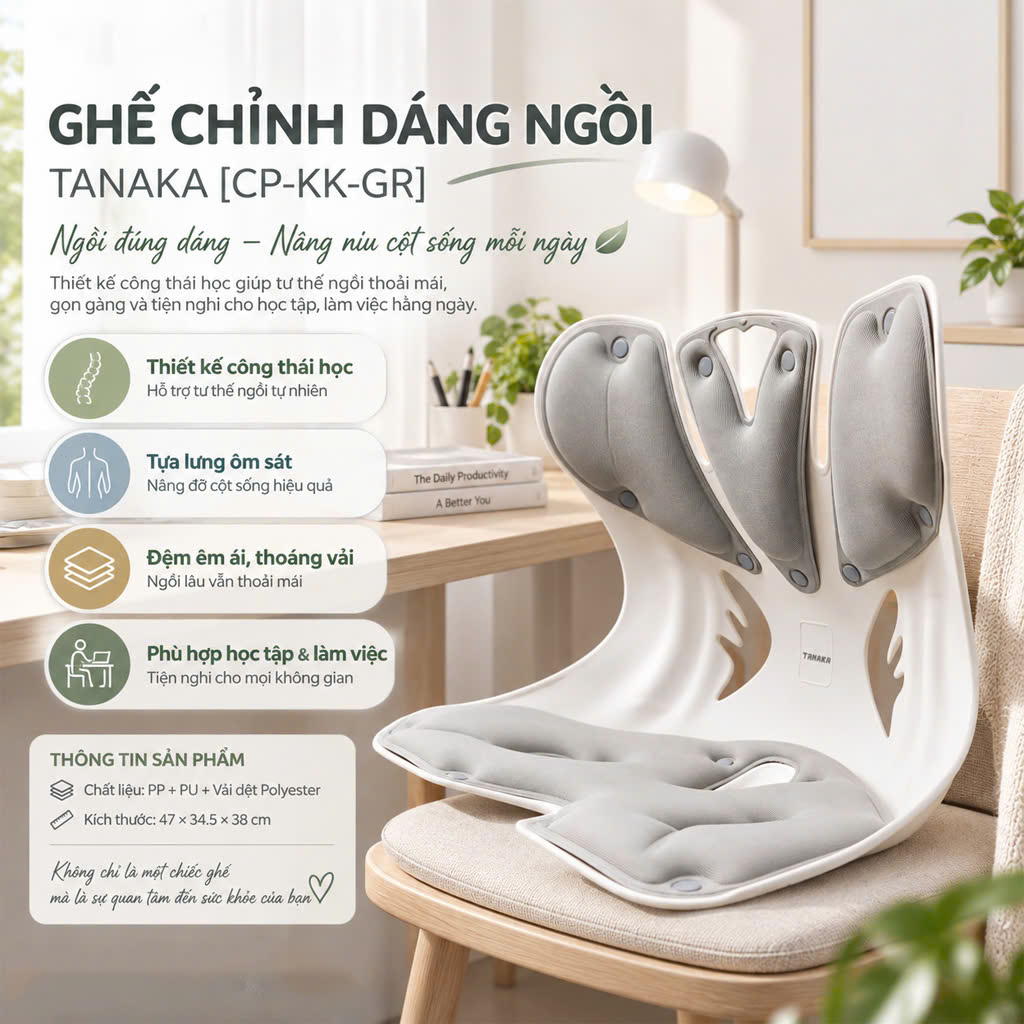 GHẾ CHỈNH DÁNG NGỒI TANAKA