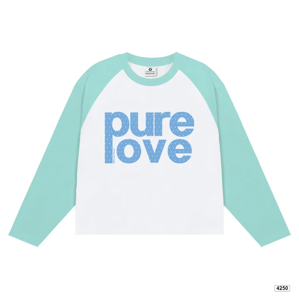 Áo thun nữ tay dài form boxy phối raglan Pure love Miucho 4250_thumbnail_8
